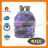 Factory Wholesale Custom Printed 210D/PVC Polyester School Backpack Bag thumbnail-1