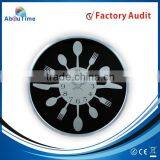 13 Inch High Quality Tempered Glass Wall Clock thumbnail-1