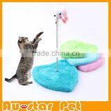 Pet Cat Toys Kitten Plush Mouse Plate Happy Cat Scratch Board