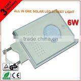 6W All In One Solar LED Street Light ( With Sensor )