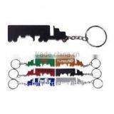 Truck Shape Bottle Opener With Key Chain, Black