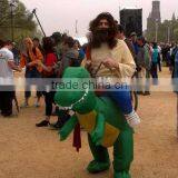 2015 riding animal costume/Inflatable dinosaur costume for adult