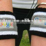 Smart Embroidery Sweat Wristband Weightlifting Wrist Wraps thumbnail-4