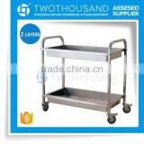 2017 TWOTHOUSAND Hot Carts With Wheels TT-BU105B Two Shelf Stainless Steel Meat Cart thumbnail-1