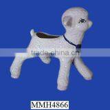 Decorative White Ceramic Sheep Planter thumbnail-1