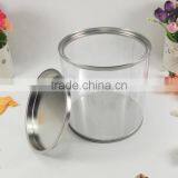 TOP Sale Round Tranparent Christmas Popcorn PVC Tin Bucket thumbnail-4