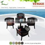 YH-5130 Outdoor Indoor Rattan Design Coffee Shop Tables and Chairs thumbnail-1