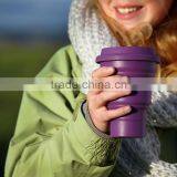 Collapsible Silicone Travel Coffee Tea Cup, Camping Travel Cup BPA Free thumbnail-2