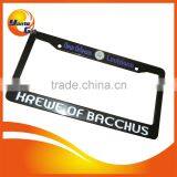 Custom Logo Engrave Black USA License Plate Frame thumbnail-1