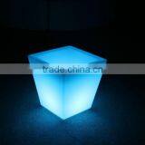 Led Square Flower Pot/Fashionable Rechargable Led Flower Pot/Large Led Flower Pot thumbnail-1