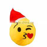 Blockbuster Launch Embroiderey Stuffed 100% Cotton Christmas Emoji Pillow thumbnail-4