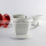 Factory Wholesale Christmas Promotional Porcelain Filter Tool, Ceramic Cone Coffee Dripper thumbnail-5