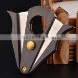 Black Walnut Wood Cigar Cutter thumbnail-2