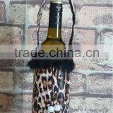 With Handle Leather Fabric Wine Bottle Bags thumbnail-1