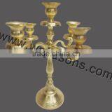 Wholesale Gold Plated Candelabras Centerpieces thumbnail-1