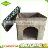 Washable Plaid Oxford Cloth Teddy Mattress Fabric Material Foldable Cheap Luxury Cat House thumbnail-3