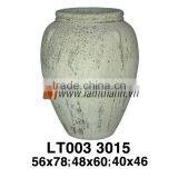 Vietnam Oval Large Rustic Ancient Green Pot For Manufacturer