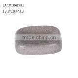 Concrete Grey Pattern Shinny Cement Soap Shower Dish With Patent thumbnail-1