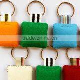 New Product Hot Fashion Wholesale Stuffed Square Shape Keyring Promotional Gift Craft Polyester Felt Keychain Calculator thumbnail-1