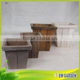 Factory Direct Offered Special Design High Grade Wooden Rectangular Flower Pot thumbnail-2