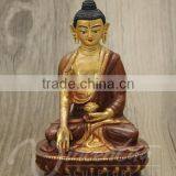 Indoor Fengshui Metal Crafts Bronze Nepal Handmade Buddha Statue for Sale thumbnail-3