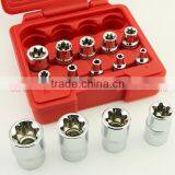 14pcs 1/4 3/8 and 1/2 Drive E-type Socket Set Star Socket Wrench thumbnail-6