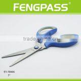 S1-1044A 7" 2Cr13 Stainless Steel Blade With PP+TPR Plastic Handle Plastic Scissor thumbnail-4