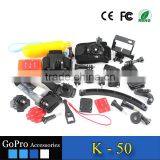 Wholesale Sets of Accessories Kits Used for Gopros Heros Cases Action Camera Kit Mount for Sports DV thumbnail-2