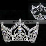 Fashion Rhinestone Metal Pageant Jewelry Beautiful Hair Crown Wholesale thumbnail-1