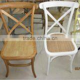 Competitive Price Solid Wood Cross Back Chairs for Indoor of Hotel thumbnail-2