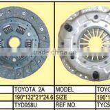 Clutch for Toyota 2A TYD058U TYC520