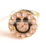 Cute Smiling Face Alloy Ring