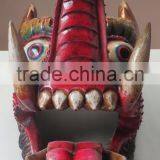 Dragon Mask Wall Hanging Decor Handmade in Nepal thumbnail-4