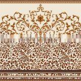 Flower Screen Stamped Jacquard Raschel Blanket/mink Royal Blanket/piping Blanket