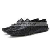 China Brand Crocodile Leather Casual Shoes Sample for Men, High Quality Male Peas Shoes Casual Fashion for Men thumbnail-6