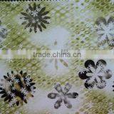 New PVC Synthetic Leather With Flower Print Design for Bag