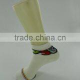 Summer Season White Sneaker Thin Mercerized Cotton Socks Women thumbnail-1