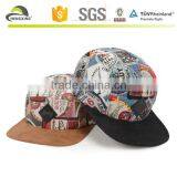 5 Panel Hat Cap Fresh Floral Flower Biker Cycle Hat Adjustable Leather Strap NEW thumbnail-1