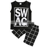 Unisex Children s Cotton t Shirt Custom Baby Clothes T-shirt Tops and Pants Kids Clothing Wholesale thumbnail-3