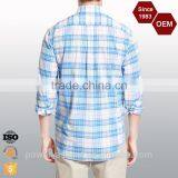 OEM High Quality Cotton Check Casual Mens Plaid Shirt thumbnail-2