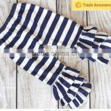 New Design Wholesale Kids Pant Strip Cotton Children's Clothing Wholesale Girls Triple Ruffle Pants thumbnail-4