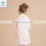 2017 Spring Tweed Fabric Dress Designs For Girl A-line Girls Sleeveless Party Dress thumbnail-5