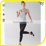 New Arrival Grey Sport Running Women Fitness Wear Yoga Sport Wear Tank Vest Suit