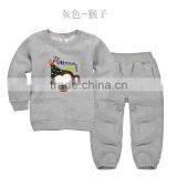 Custom Autumn New Design Casual Hoody Fashion Leisure Kids Hoody and Pants Children Clothing Set thumbnail-1