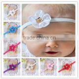 New Style Beautiful Chiffon Headband Hairband Baby Girls Flowers Headbands With Elastic Kids' Hair Accessories Baby Headwear thumbnail-1