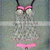 Ladies High Quality Lingerie Beautiful New Design Thong Ribbon Sexy Babydoll thumbnail-1