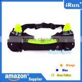Adjustable Waist Pack/Pouch Fits Accessory Pockets - Hydration Running Belt With 2 Bottles - Customized Logo&Color&Package Belt thumbnail-2