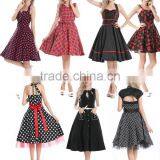 Vintage 1950's Rockabilly Wedding Party Cocktail Evening Prom Swing Dress thumbnail-3