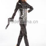 2015 Instyles Walson Lady Sexy Black Pvc Lingerie Catsuit Thick Lingerie Latex Rubber Pvc Costume 2 Way Zip thumbnail-3