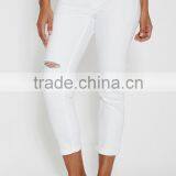 Tomboy Jeans in White With Destruction #97181 thumbnail-1